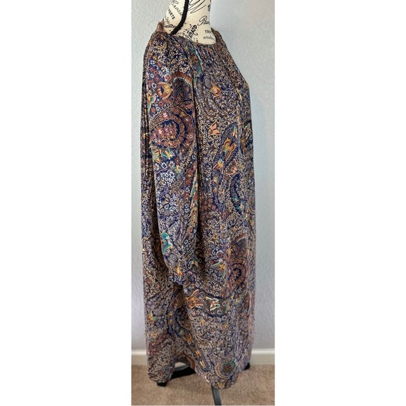 Vintage 70's California Girl Clothing Brand Boho Paisley Print Dress - Picture 2 of 4
